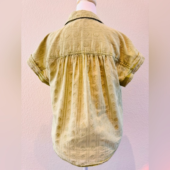 Anthropologie – Pilcro “The Cammie” Surf Blouse – Green – Size Small - Picture 9 of 16